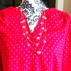 American Eagle Necklace clear beads